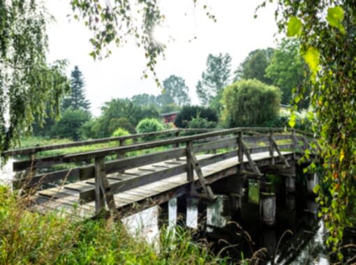 Gut Alt Necheln Brücke über die Warnow